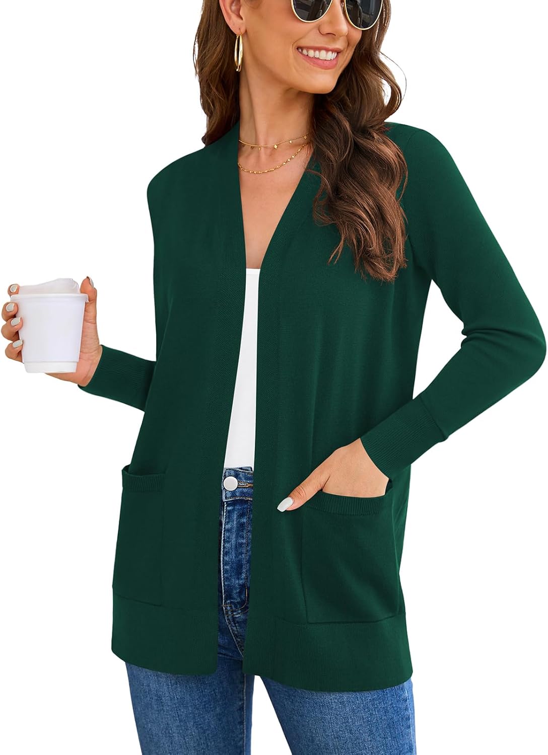 Women's Long Sleeve Cardigan Sweaters for Casual and Business Wear