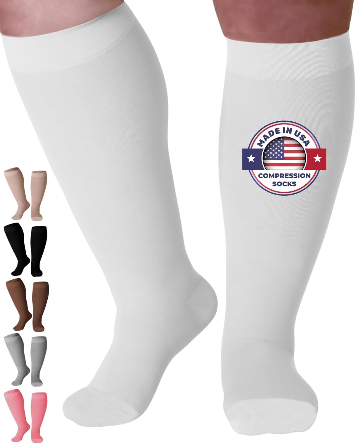 Compression Socks for Women and Men 20-30mmHg for Comfort