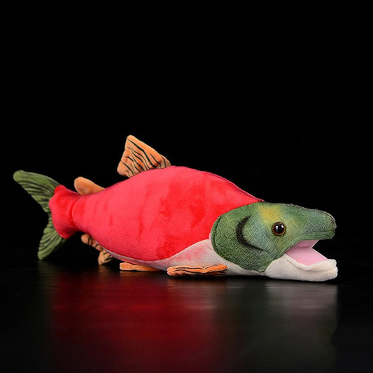 Zhongxin Sockeye Salmon Plush: Cute Deep Sea Stuffed Animal for Kids