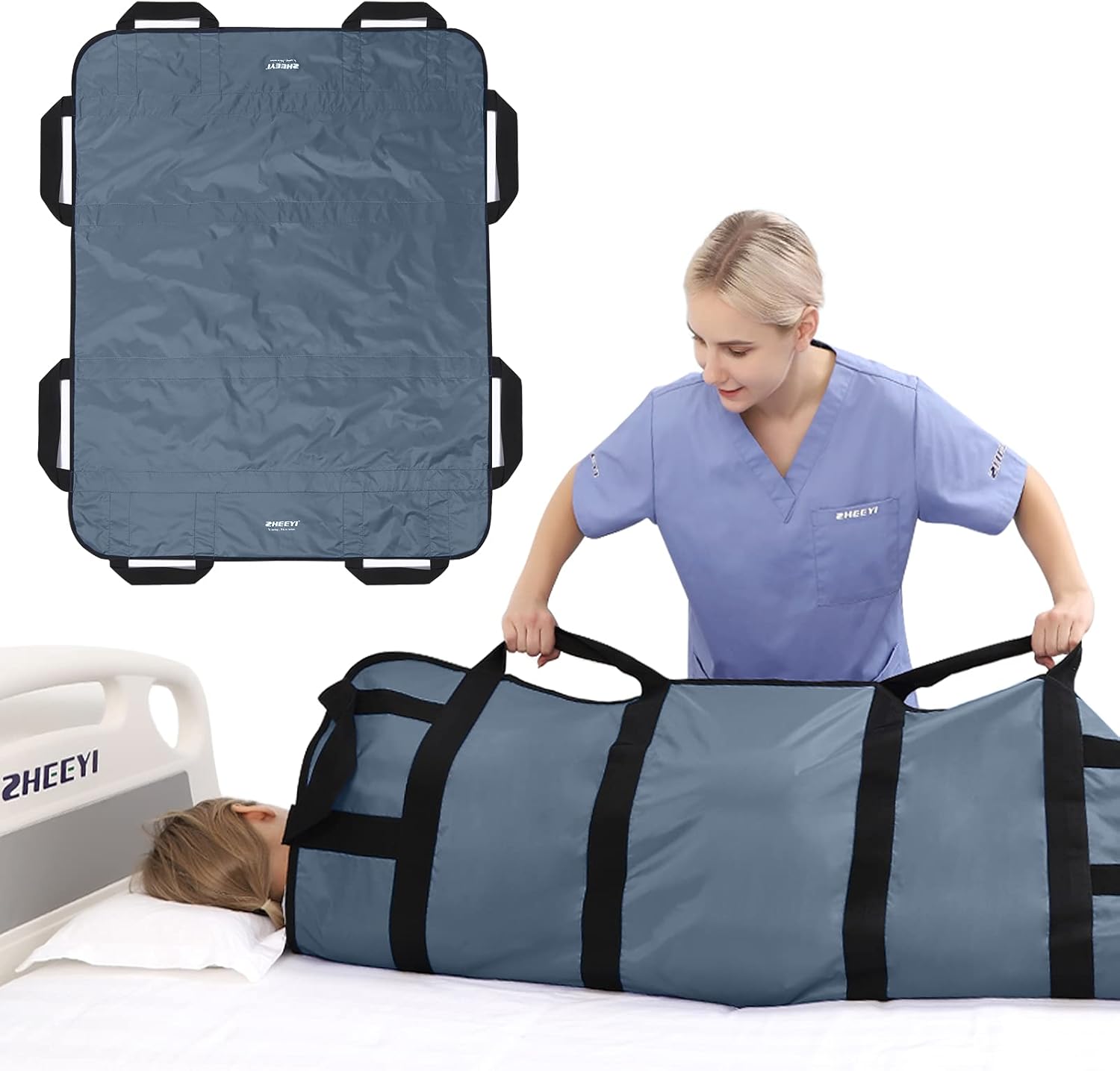 Multipurpose 48 x 40 Positioning Bed Pad for Easy Repositioning