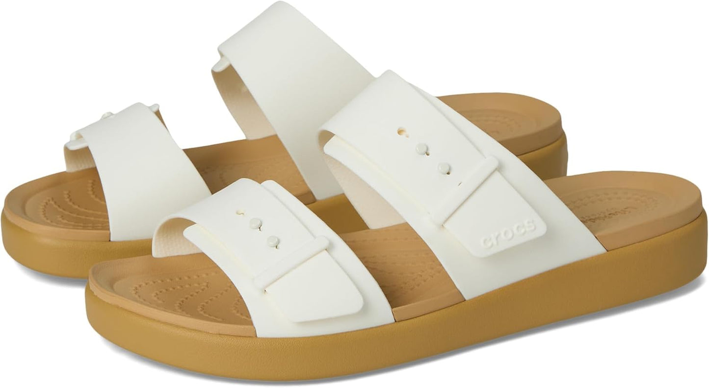 Crocs Women's Brooklyn Buckle Low Wedges for Ultimate Comfort