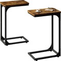 Narrow C Shaped Side Table Set of 2 for Living Room Use