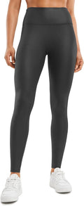 Butterluxe Matte Faux Leather Leggings 28in - No Front Seam High Waist