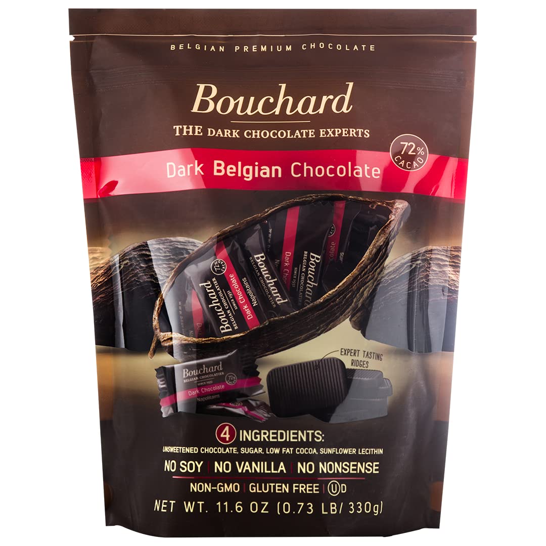 Bouchard Dark Belgian Chocolate 72% Cacao - No Soy, No Nonsense