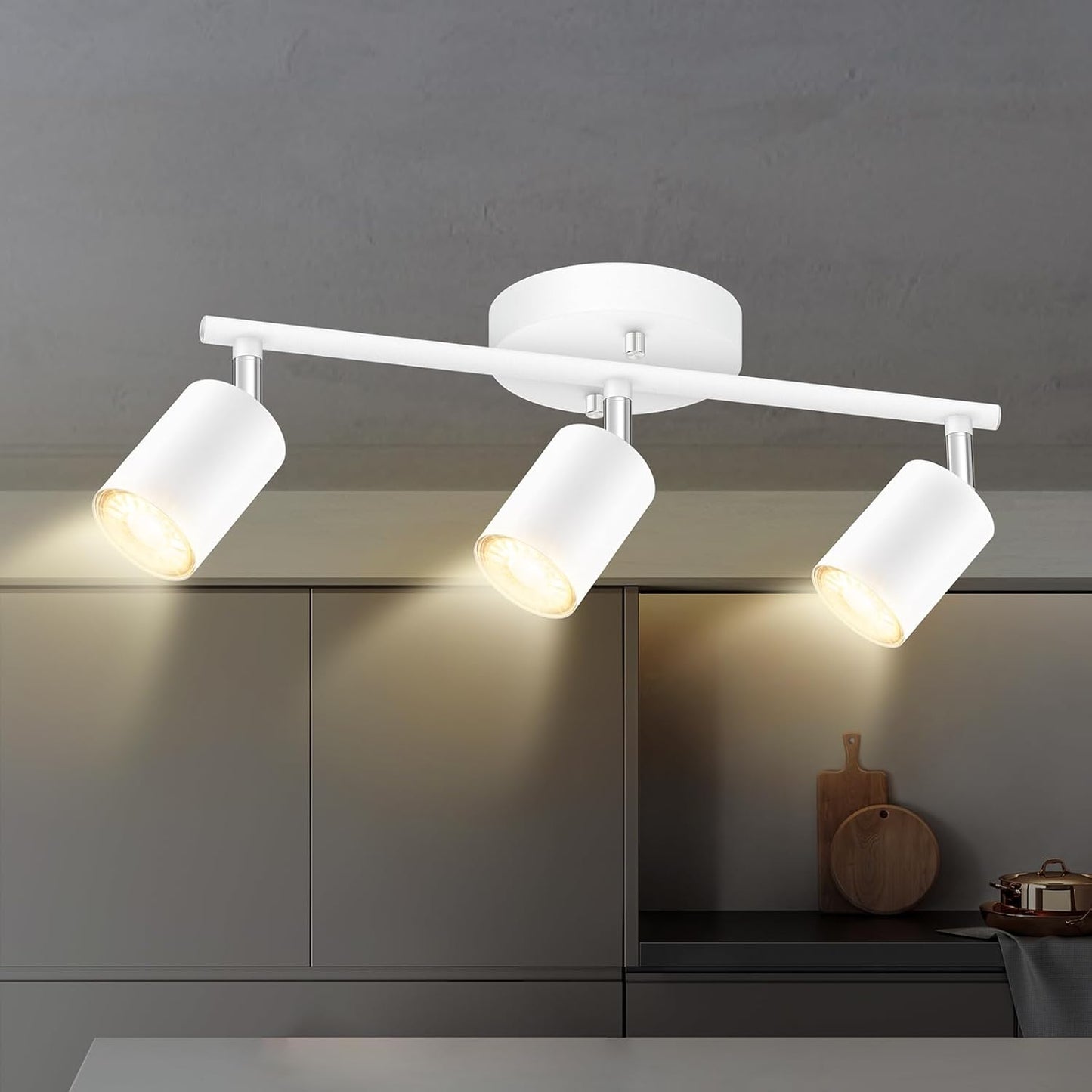 Modern White Track Lighting Kit for Stylish Indoor Spaces