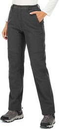 Womens Snow Pants Winter Fleece Lined Waterproof Soft Shell - Warm