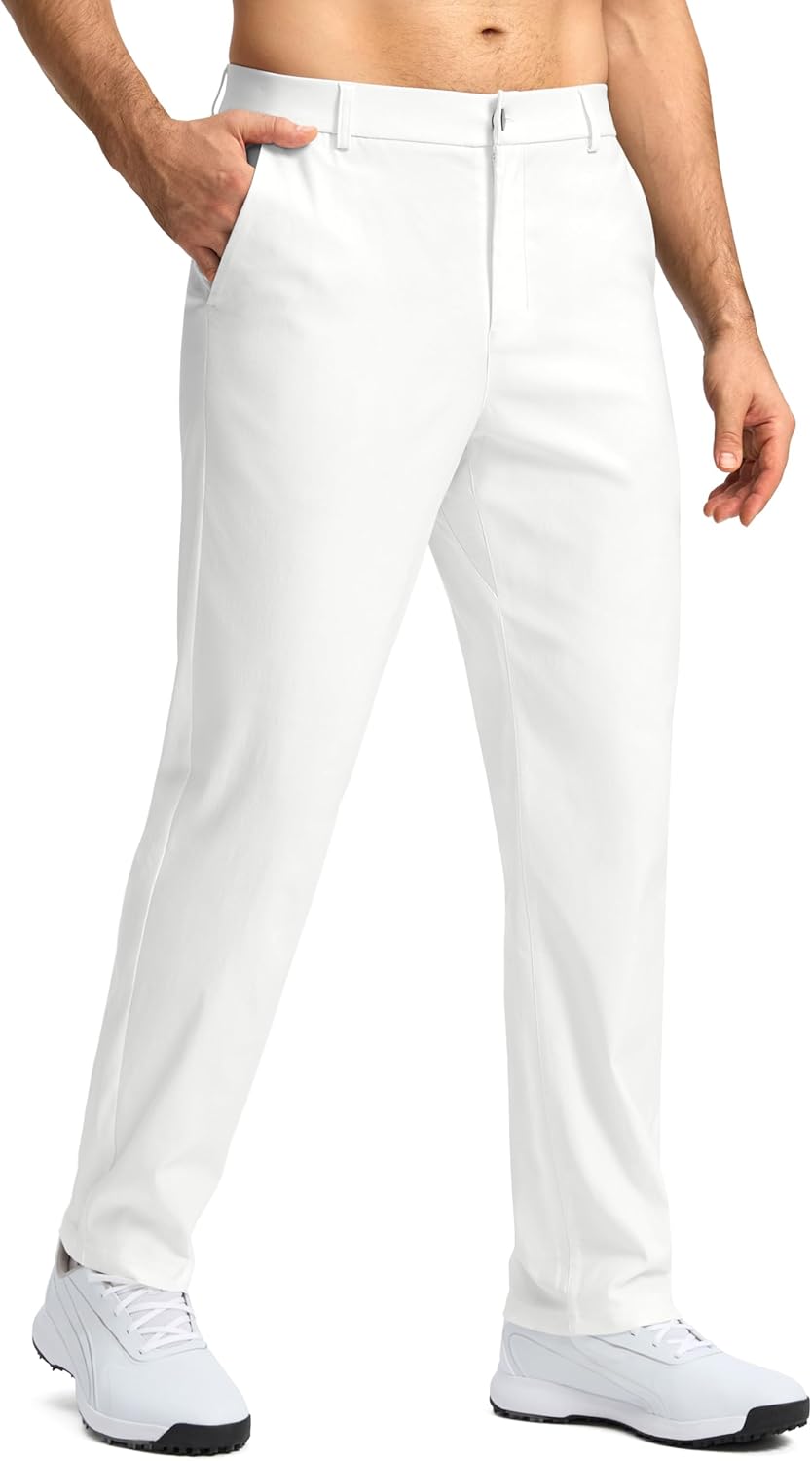 Mens Golf Pants with 4-Way Stretch & Quick Dry Features