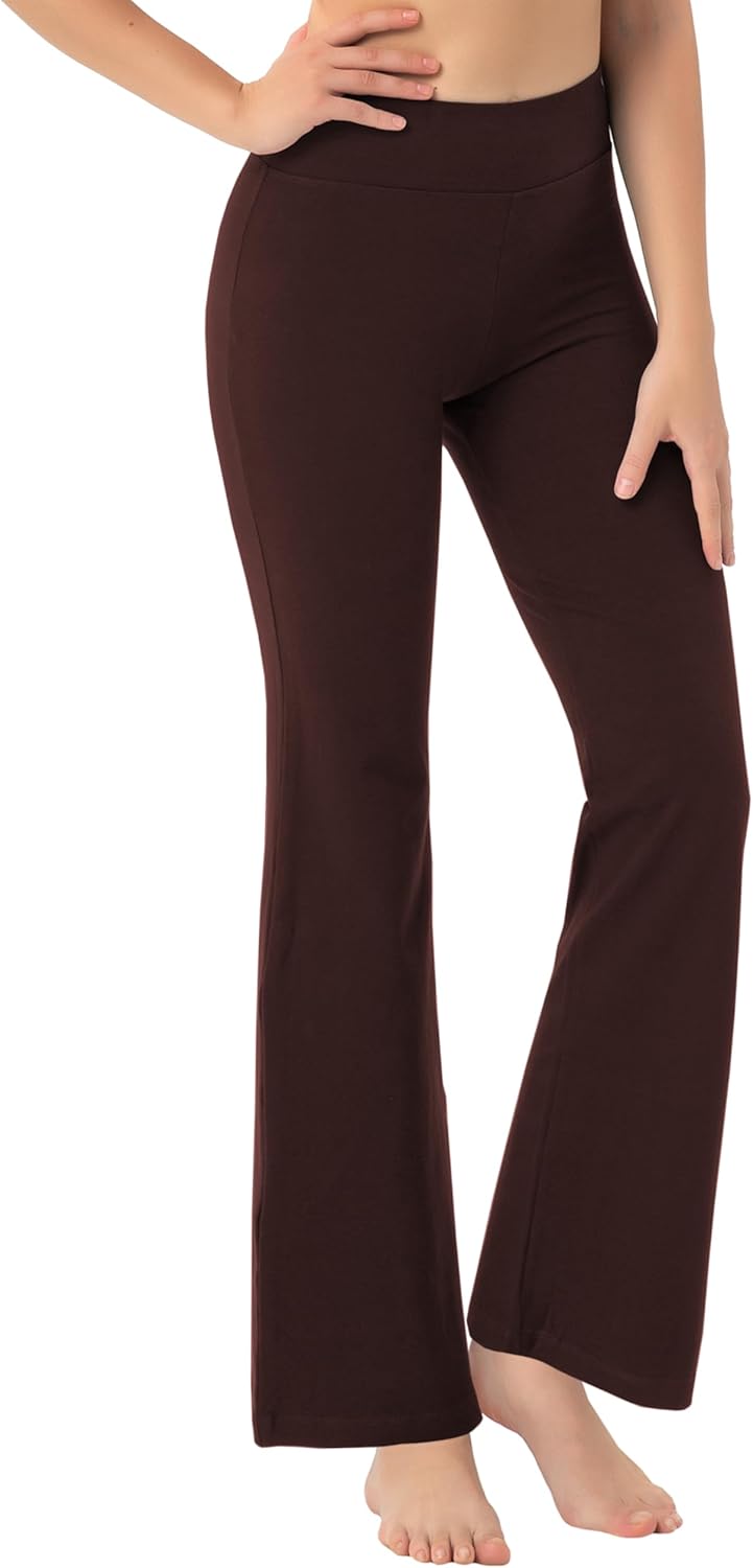 High Waist Bootcut Yoga Pants for Women by BUBBLELIME - Flared Fit