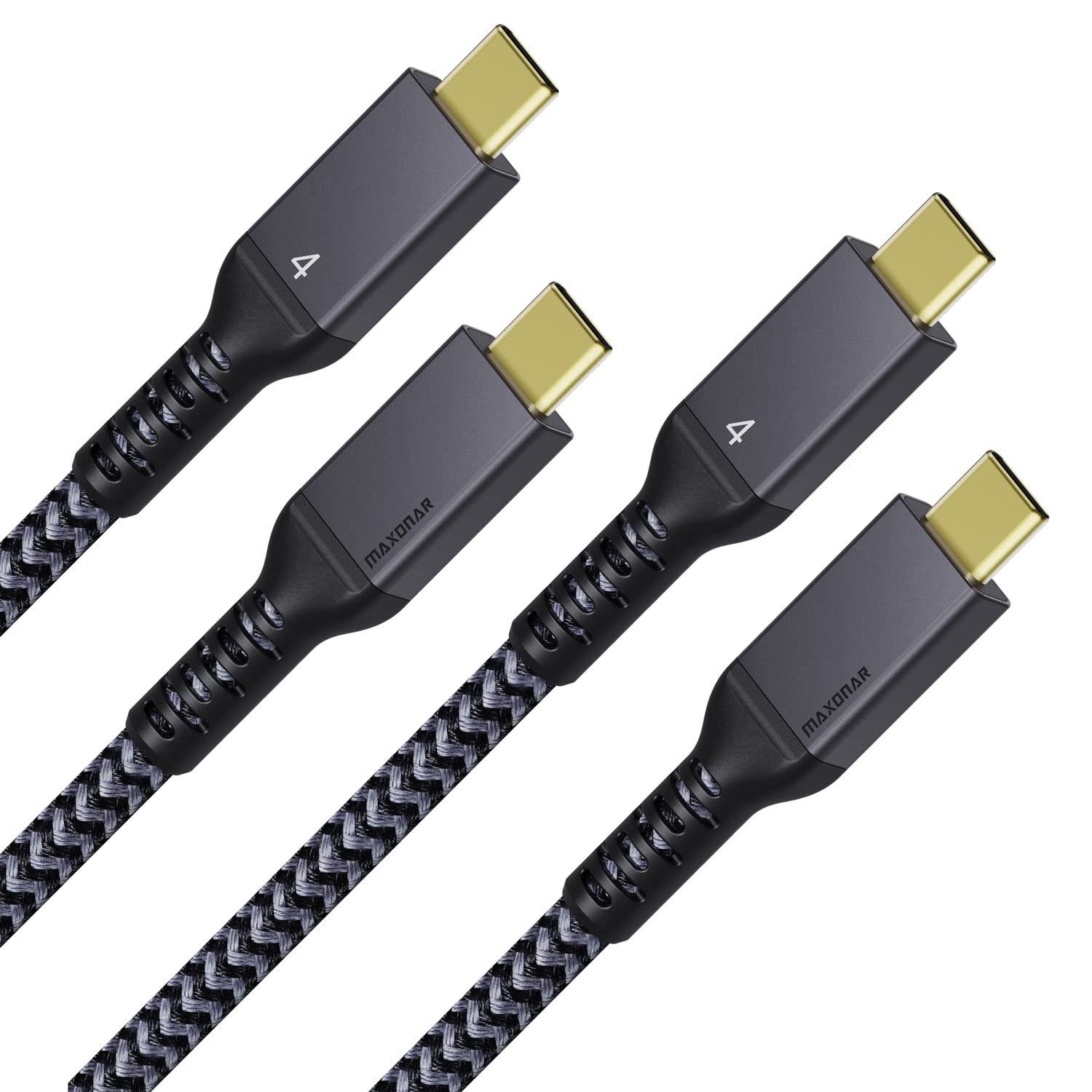 Maxonar 10FT Thunderbolt 4 Cable for 8K Video and Fast Charging
