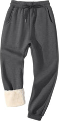 Fleece Lined Sherpa Sweatpants for Men - Warm Winter Joggers Features