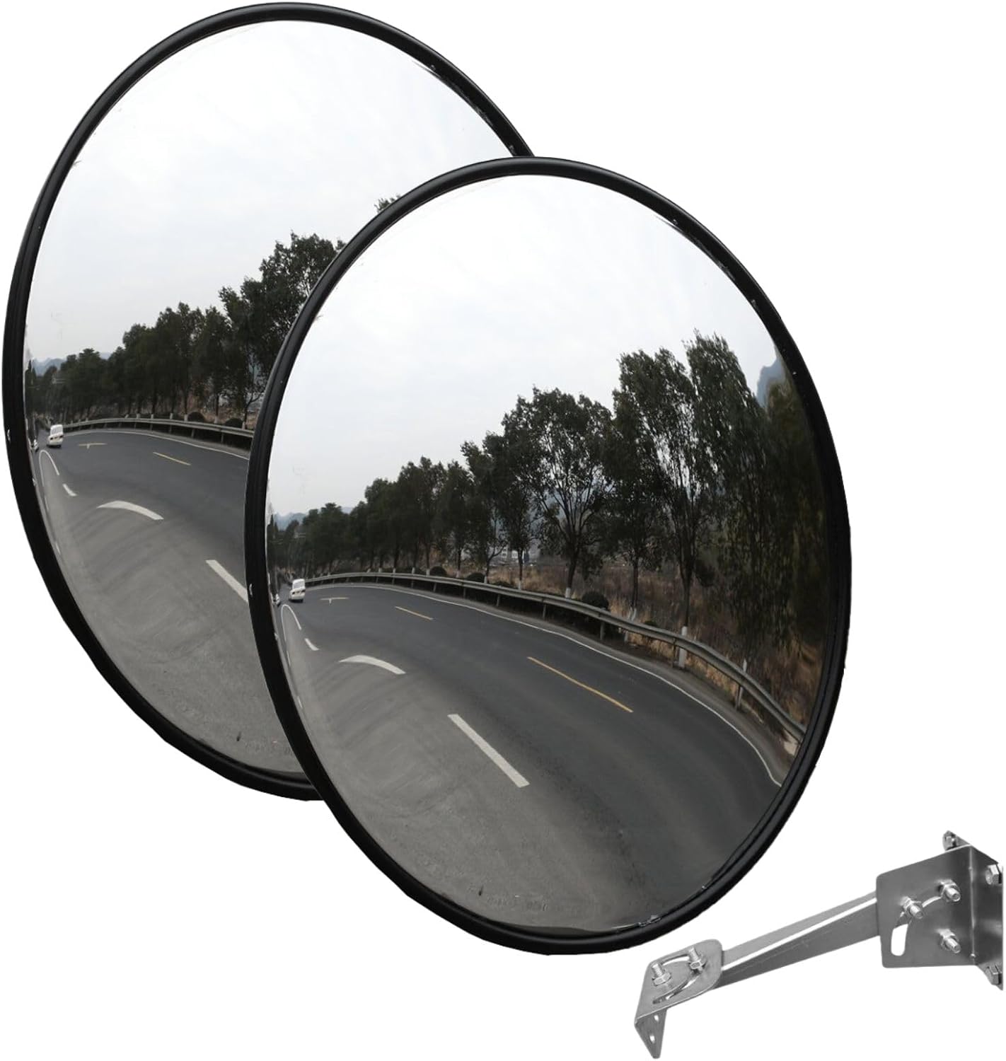 Wall Mounted Convex Mirror for Enhanced Safety and Visibility