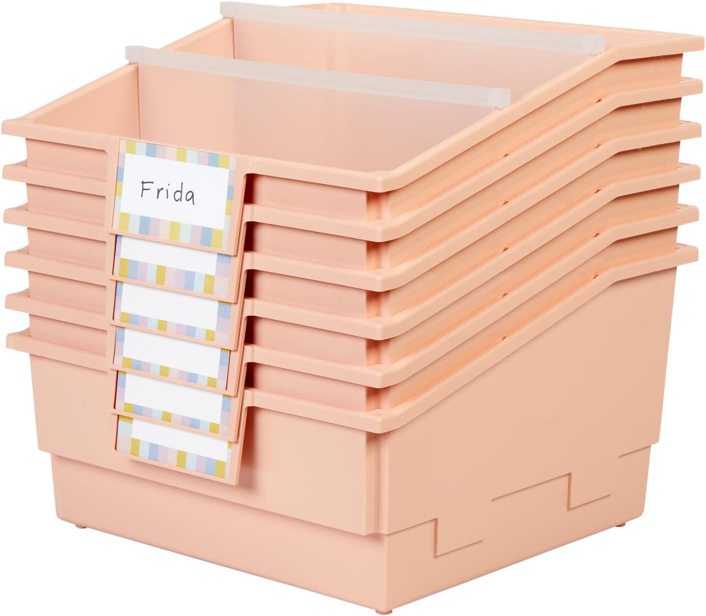Really Good Stuff Picture Book Classroom Library Bins - 6 Pack
