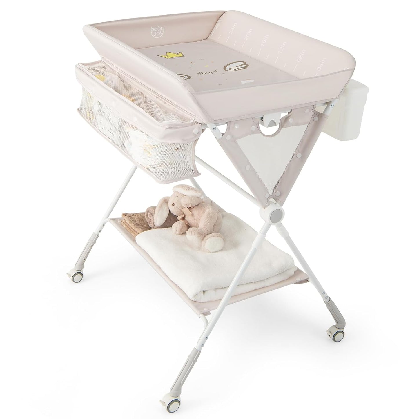 Portable Baby Changing Table with Wheels for Easy Mobility