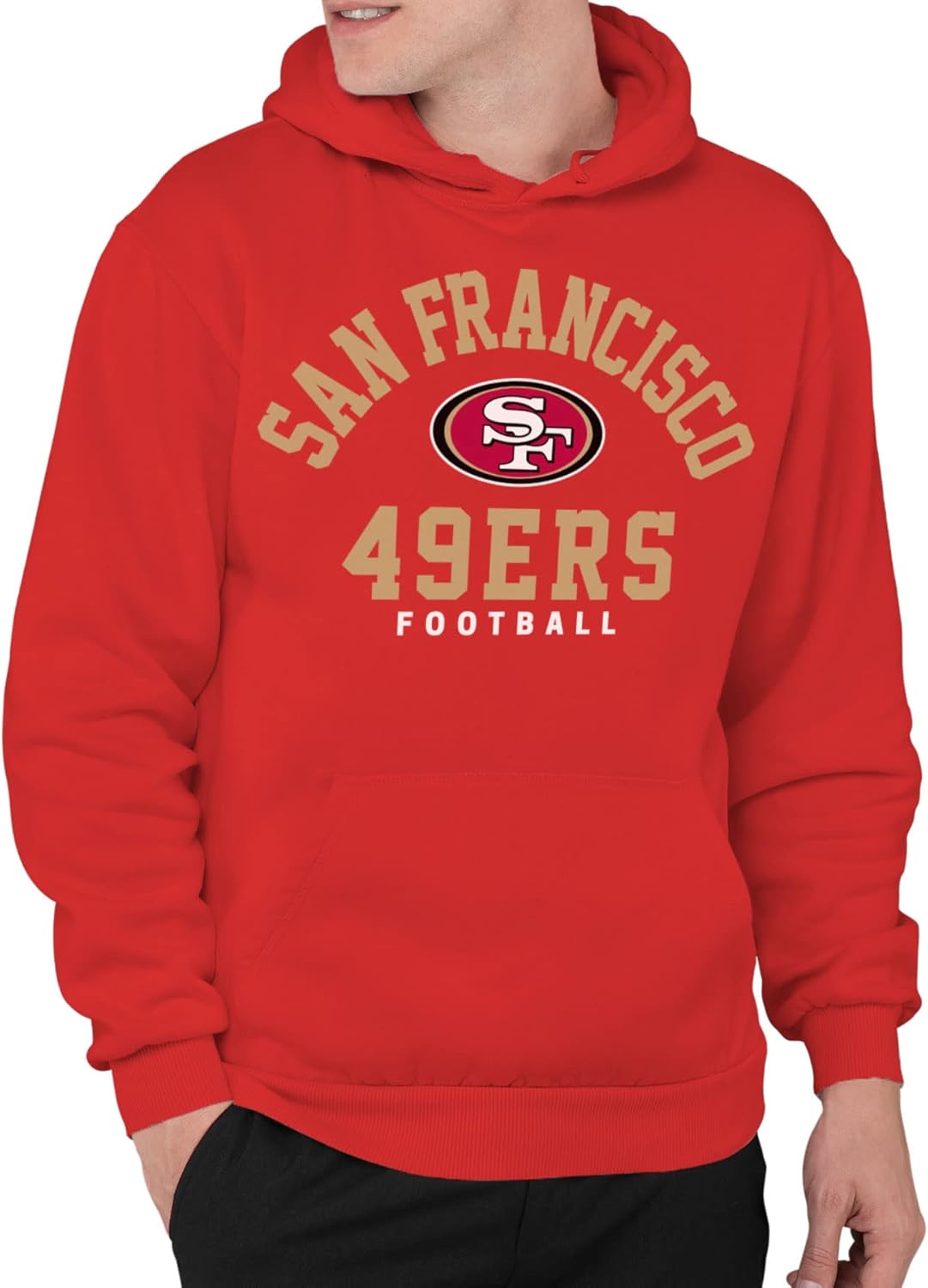 Classic Team Logo Unisex Adult Pullover Hoodie for NFL Fans