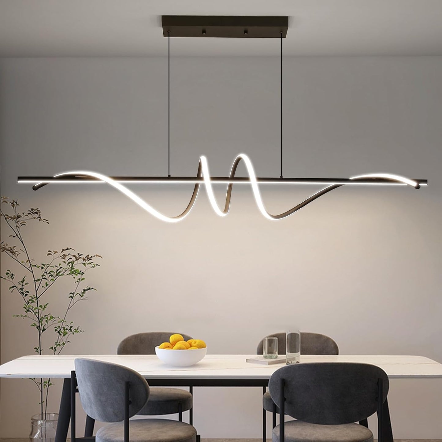 Modern Chandelier Dimmable LED Pendant Light for Any Room