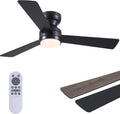 Ceiling Fans with Lights 46in Low Profile Flush Mount - Quiet