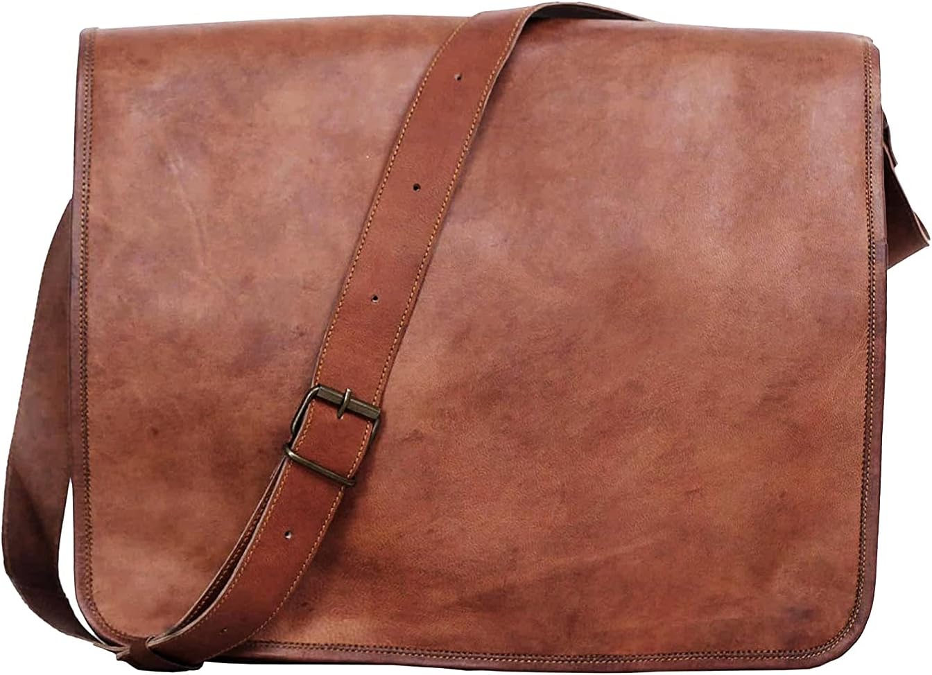 Komal's Passion Leather Vintage Mens 16 Inch Laptop Messenger Bag
