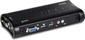 TRENDnet 4-Port USB KVM Switch Kit with Audio - Control 4 PCs