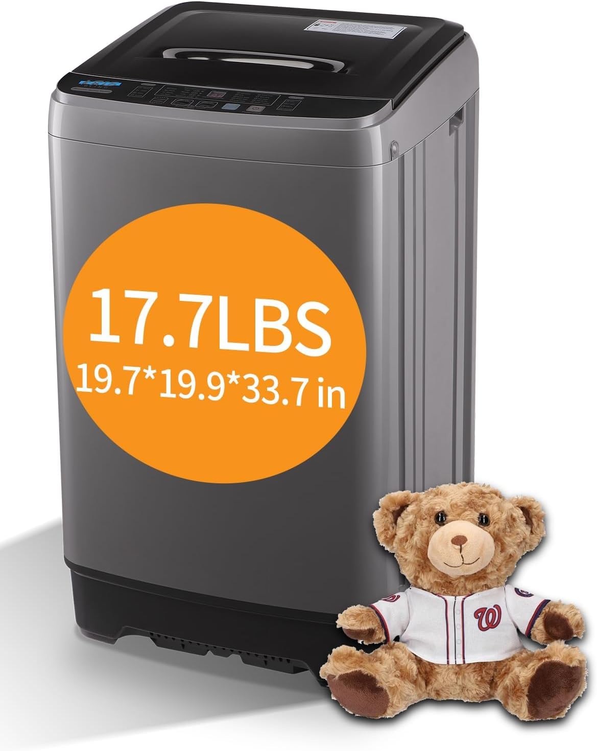 Compact Portable Full-Automatic Washing Machine for Small Spaces