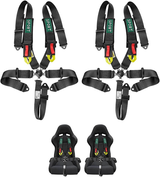 5-Point Racing Safety Harness Set with Ultra Comfort Pads