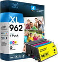 ESTON 962XL Ink Cartridges Combo Pack 4-Pack - High Yield Replacement