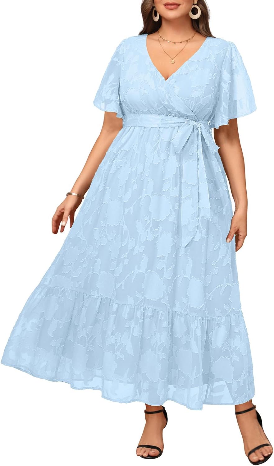 Plus Size Maxi Dress for Wedding Guests - Elegant Summer Style