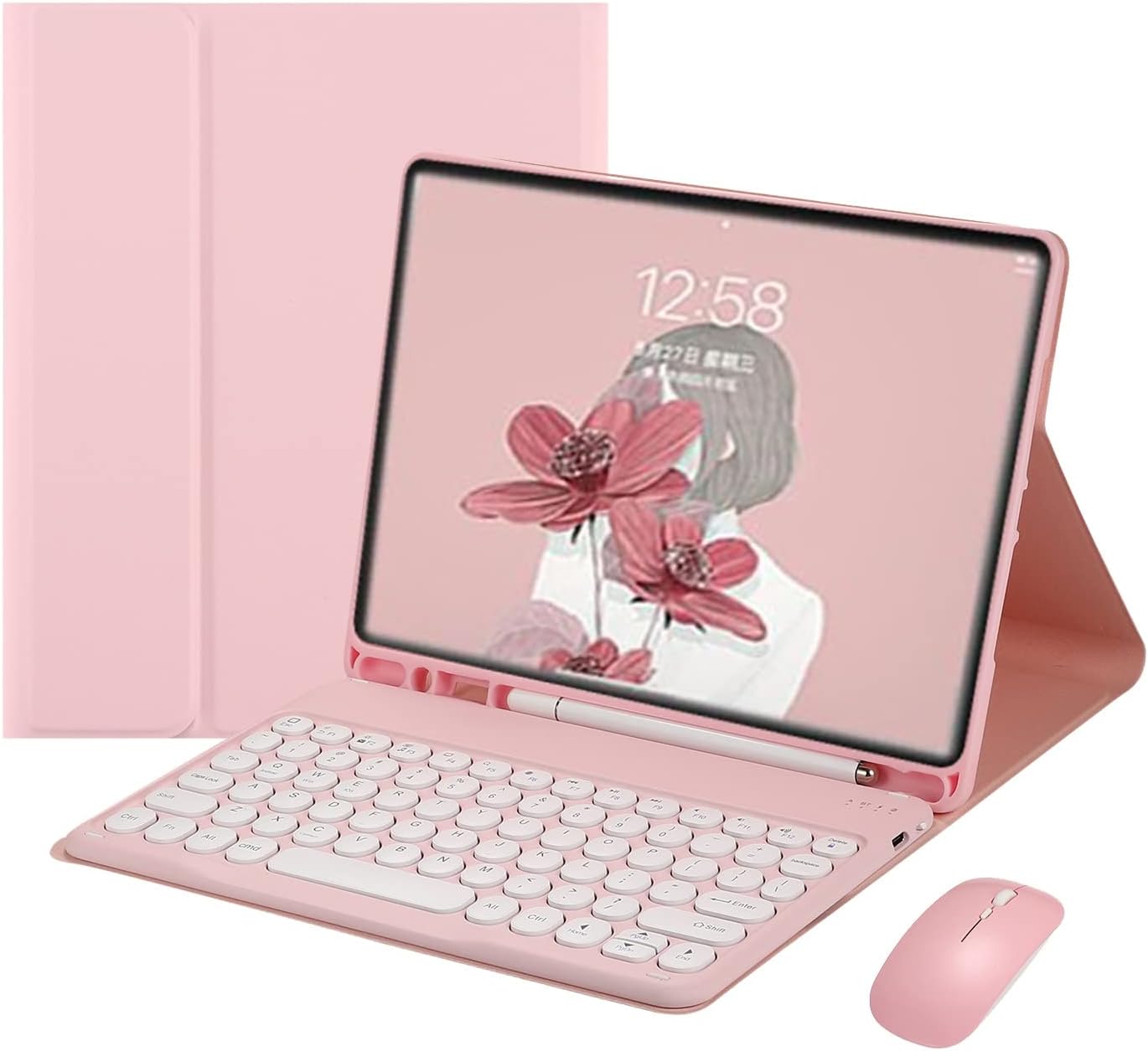 HENGHUI Keyboard Mouse for Galaxy Tab A8 10.5 inch Tablet