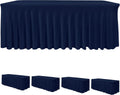 Spandex Table Skirts for Rectangle Tables 4 Ft - Fitted