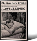 Retro Black and White Feminist Wall Art Newspaper Poster 16x24 in