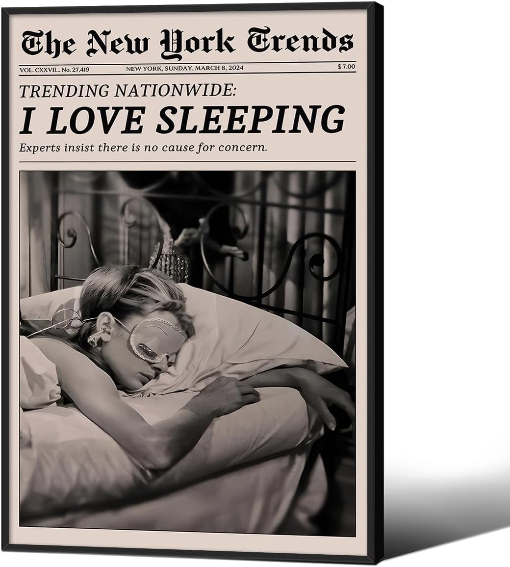 Retro Black and White Feminist Wall Art for Girly Dorm Decor
