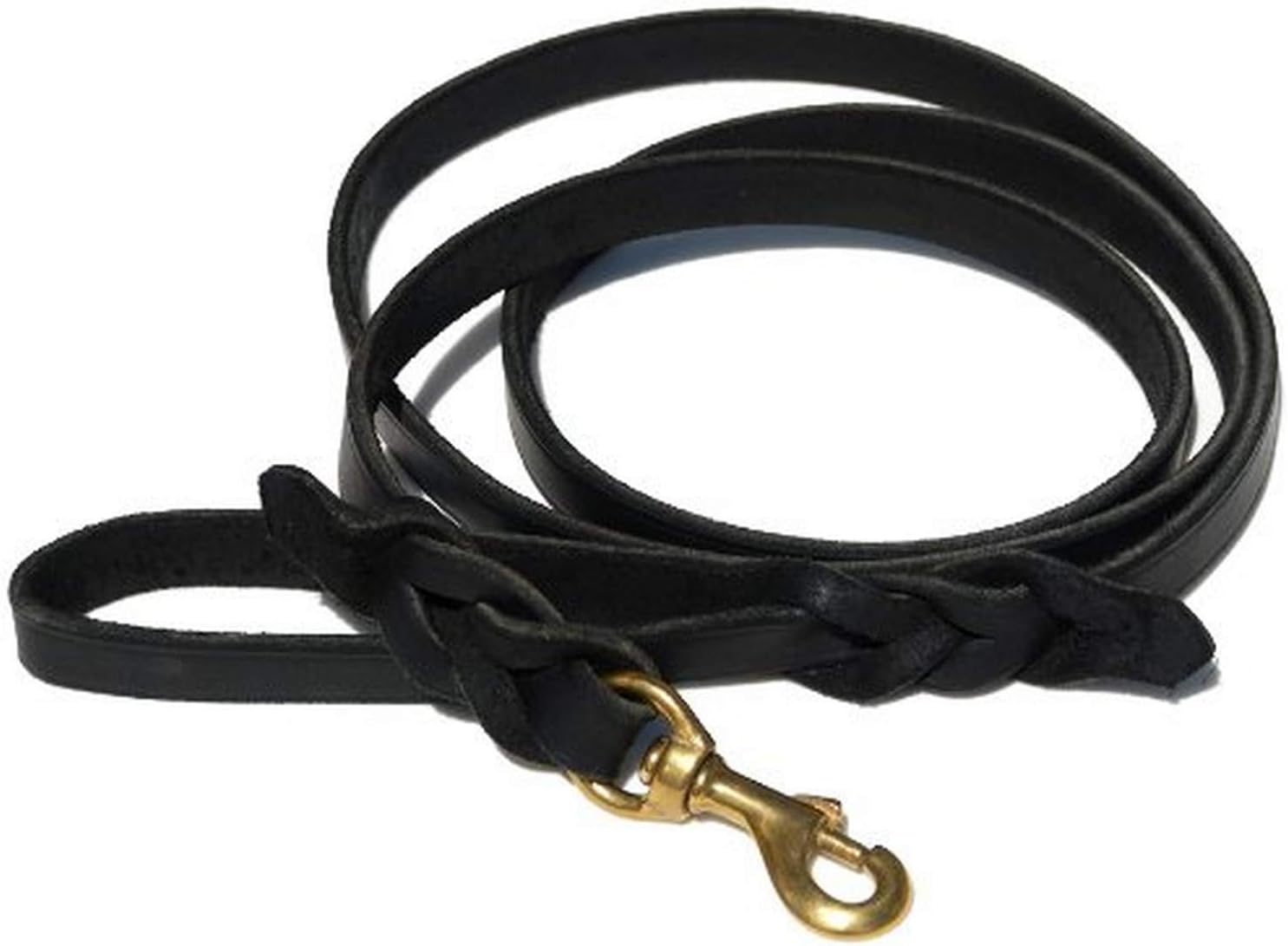 Ray Allen Mfg Signature K9 Braided Leather Leash for Dogs