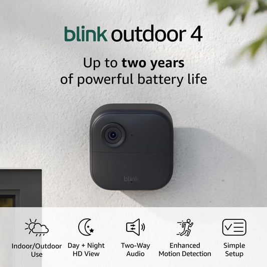 Blink Outdoor 4 Smart Camera System: 2-Year Battery Life!