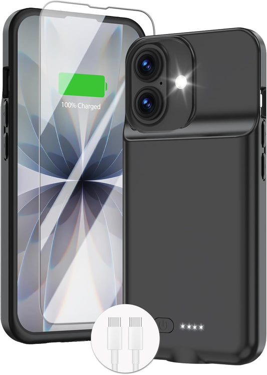 GIN FOXI Battery Case for iPhone 17 - Ultra-Slim 8500mAh Power