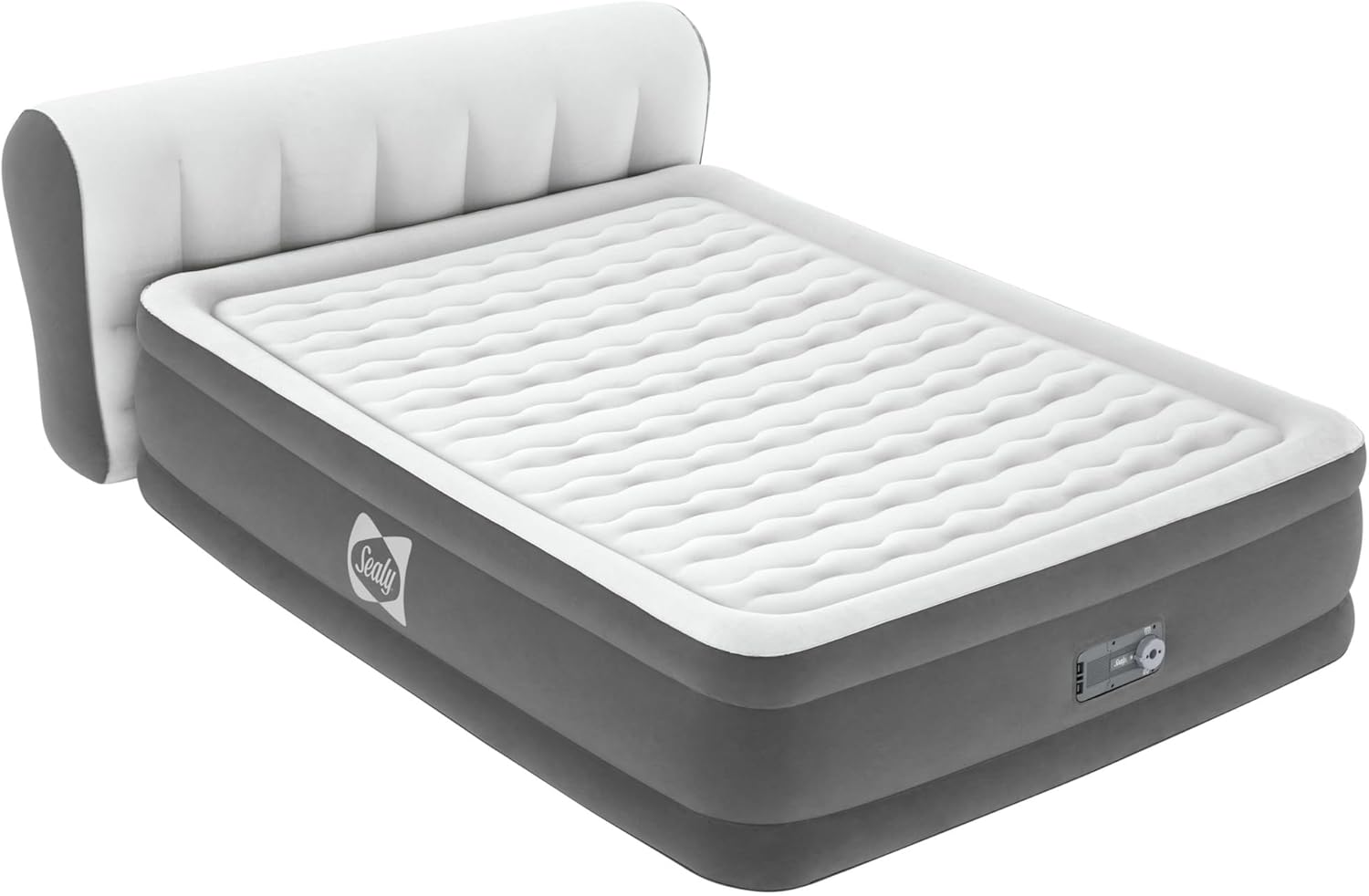 Sealy Tritech Airbed Queen with Built-in Pump and Headboard