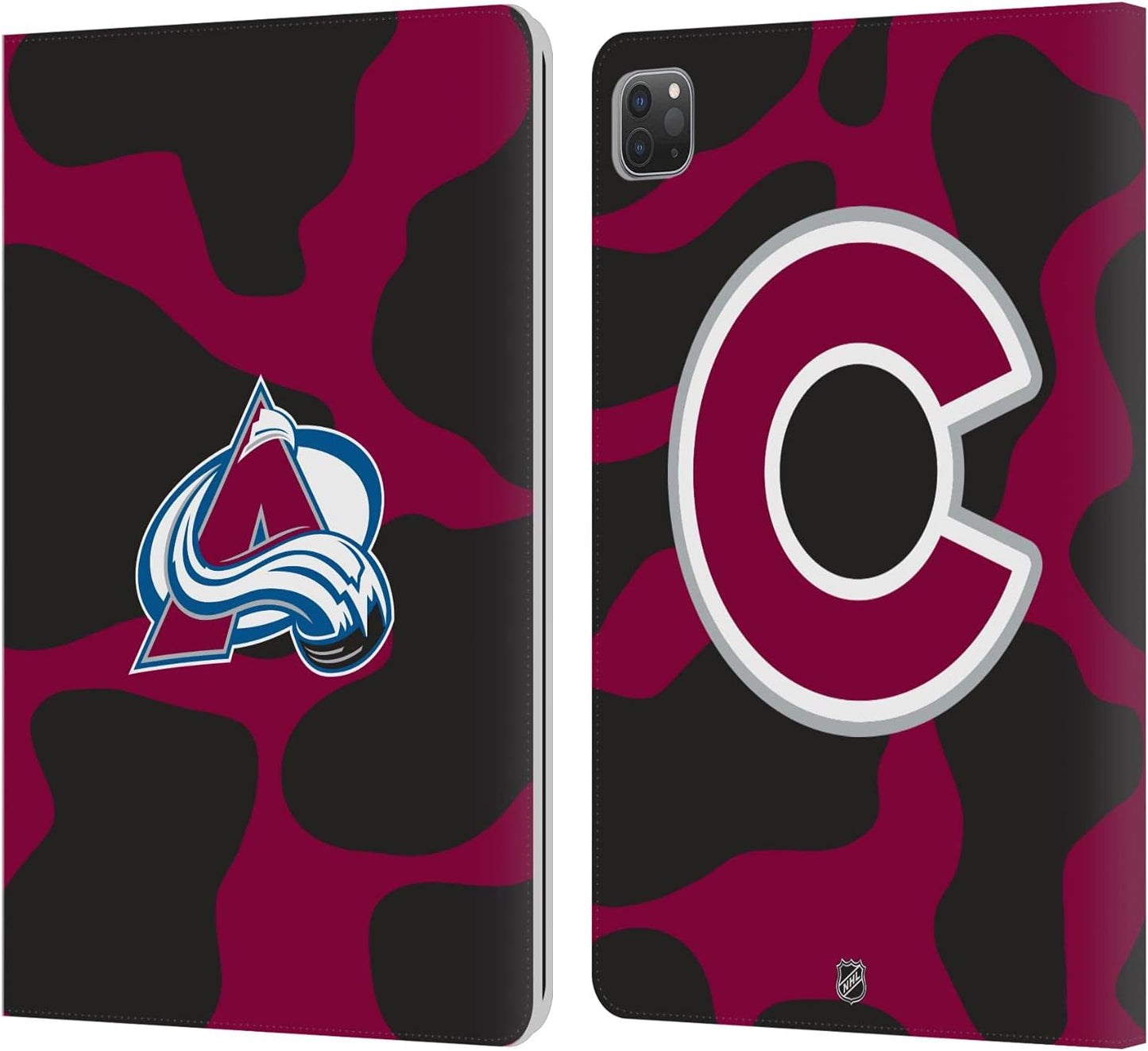 NHL Cow Pattern Leather Wallet Case for iPad Pro 11 2020/2021/2022