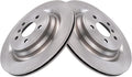 TRQ Rear Brake Rotors Set Compatible with Mercedes-Benz - Reliable