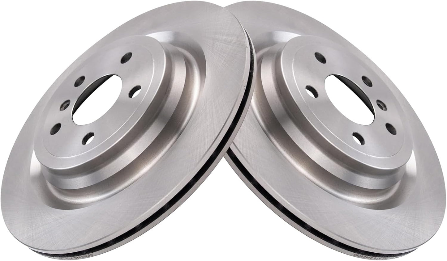TRQ Rear Brake Rotors Set for Mercedes-Benz GLE and ML Models