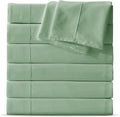 Twin Flat Sheet 6 Pack Sage Green - Soft Brushed Microfiber Twin Flat