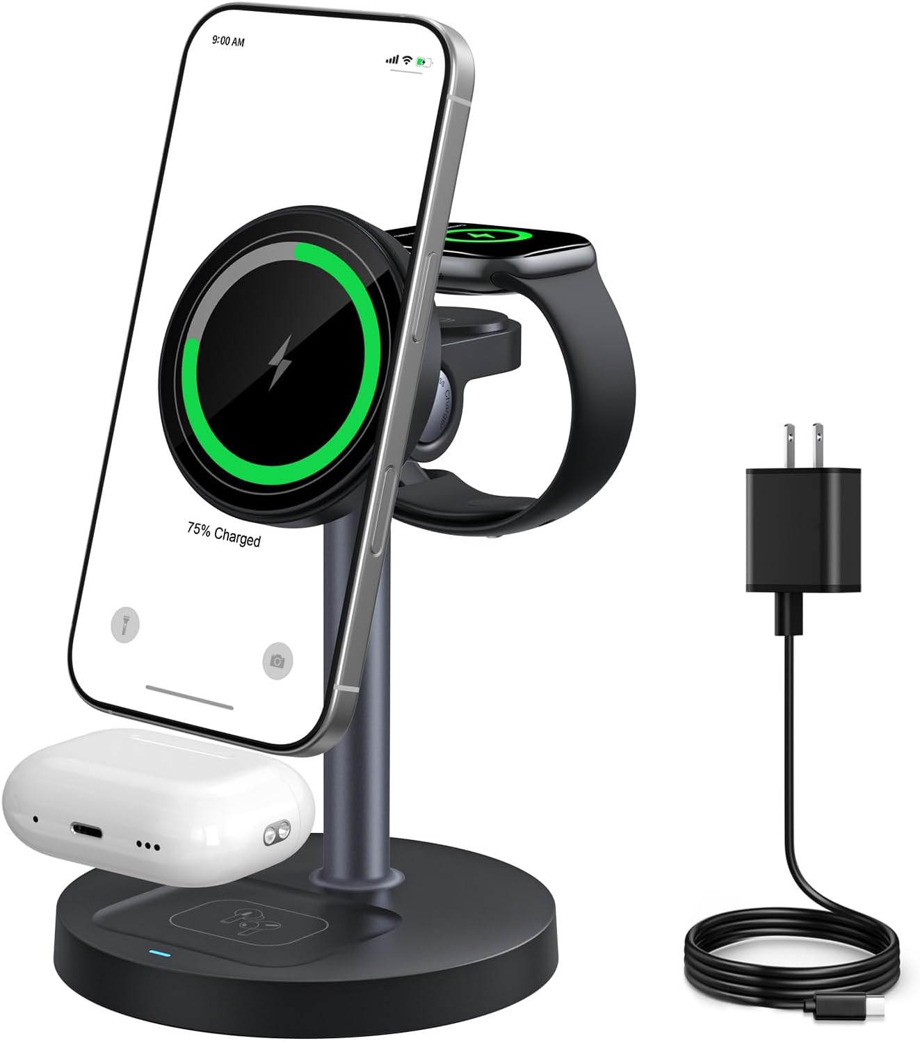 3 in 1 Wireless Charging Station for Apple Devices - Fast Charger