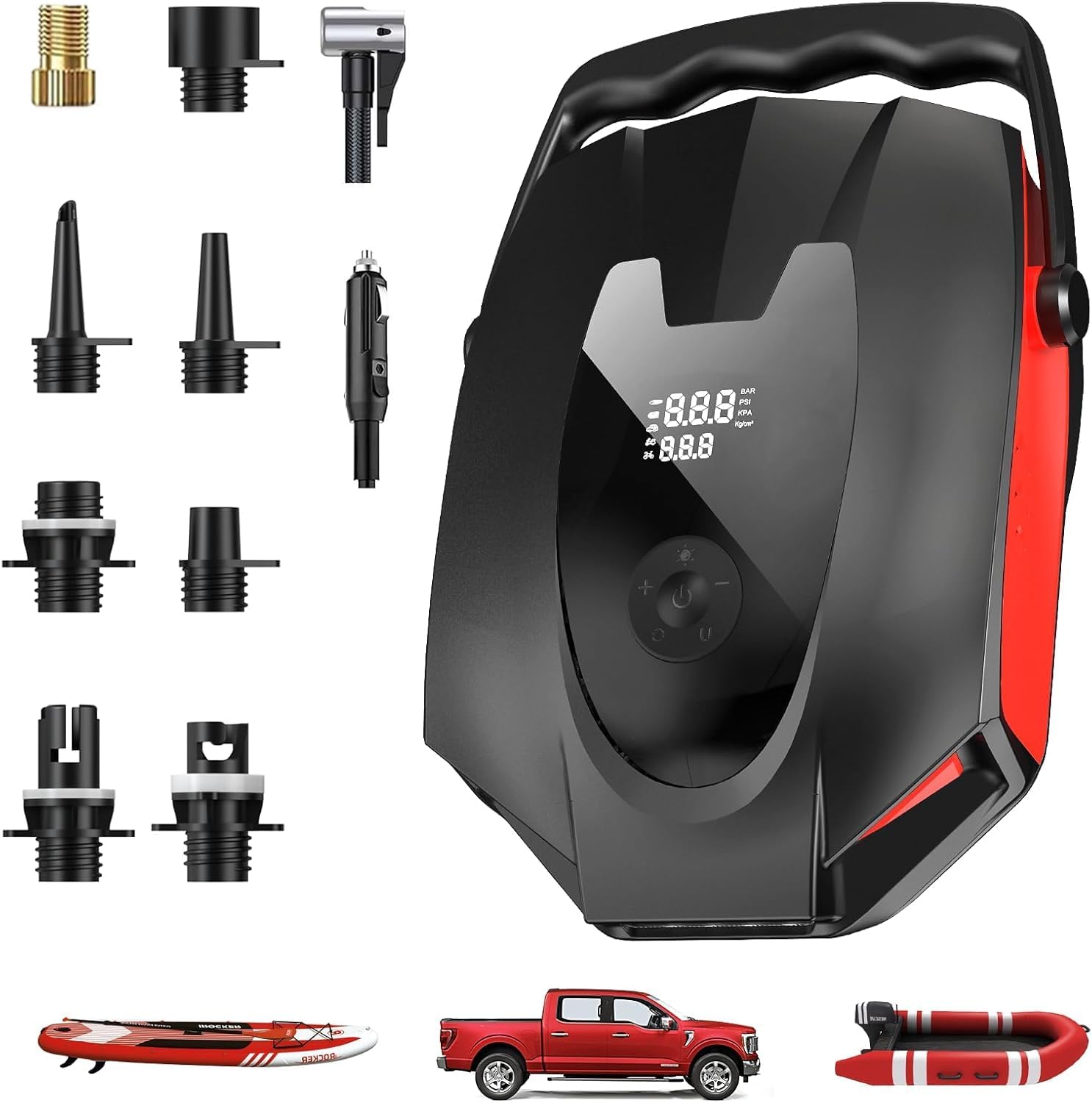 ZFOX Paddle Board Pump: Efficient 50PSI Electric SUP Inflation