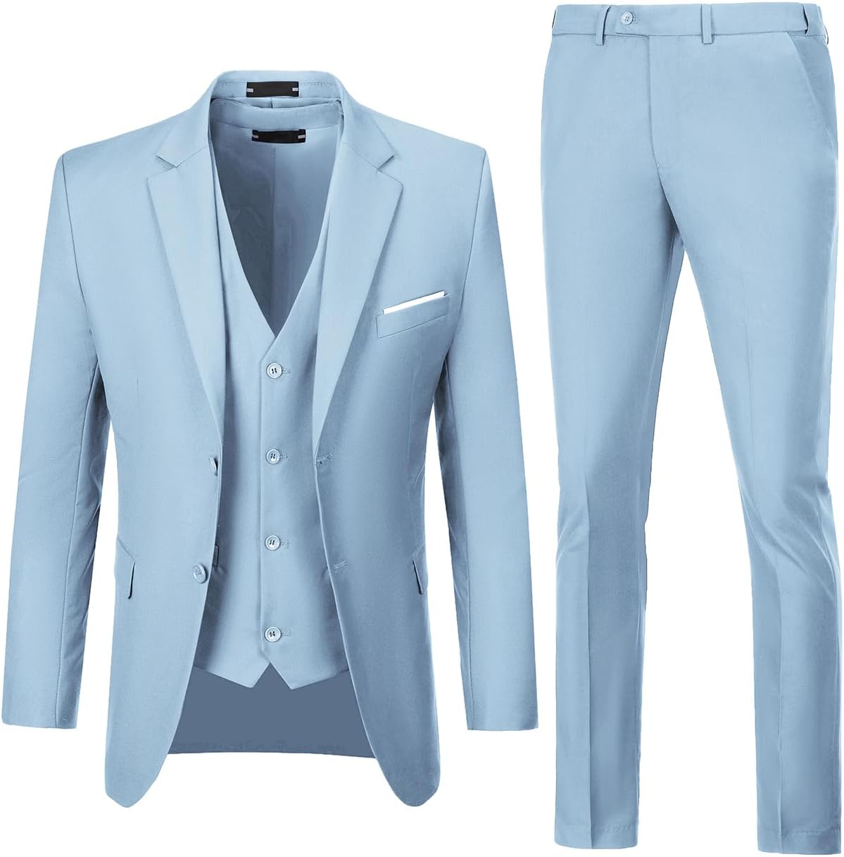 Men Suits 3 Pieces Set Slim Fit Wedding Suit for Any Occasion