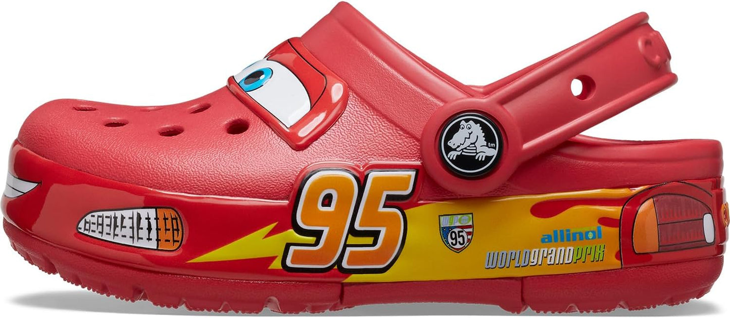 Crocband Cars Lightning McQueen Clogs for Kids - Light Up Fun