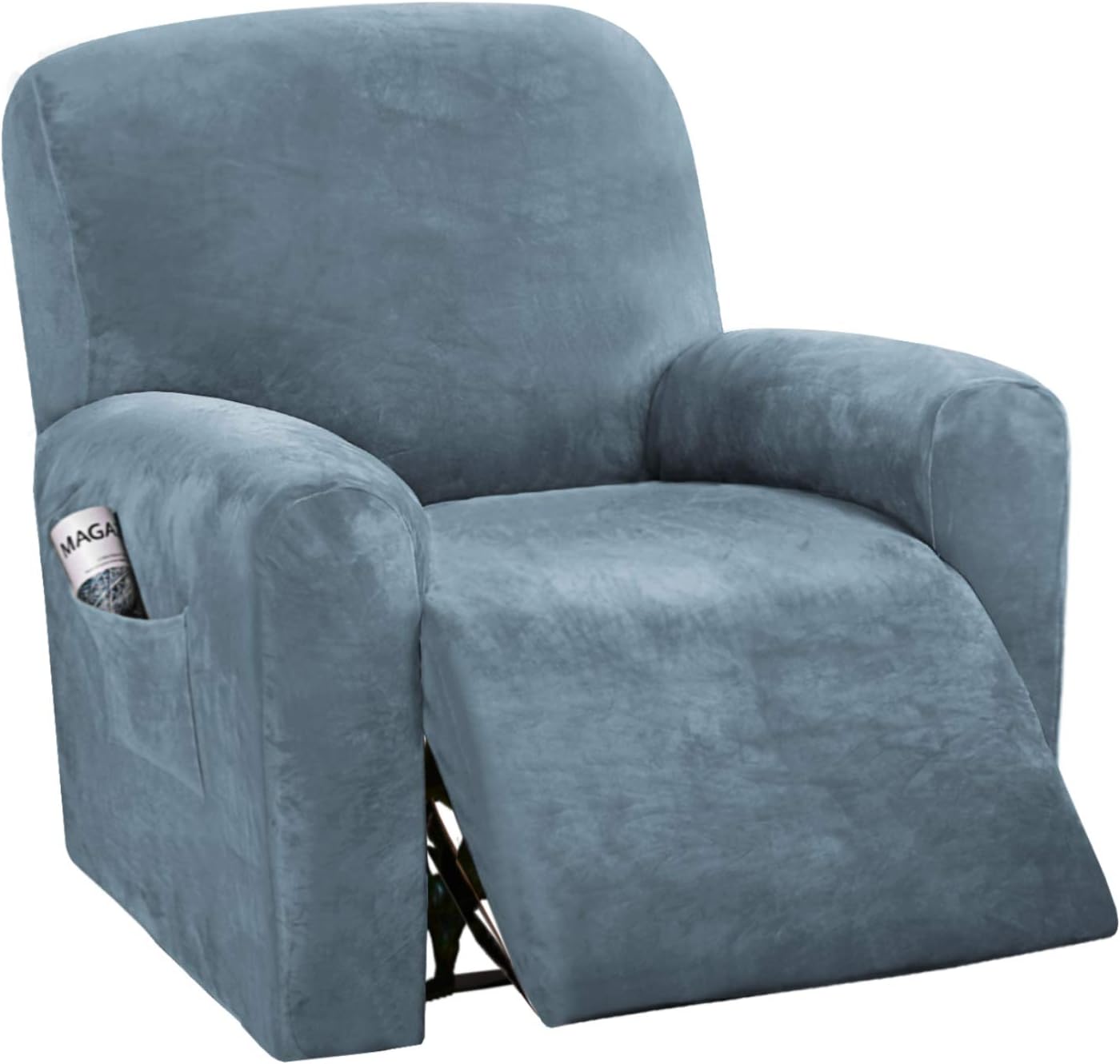 H.VERSAILTEX Velvet Stretch Recliner Couch Covers for Comfort