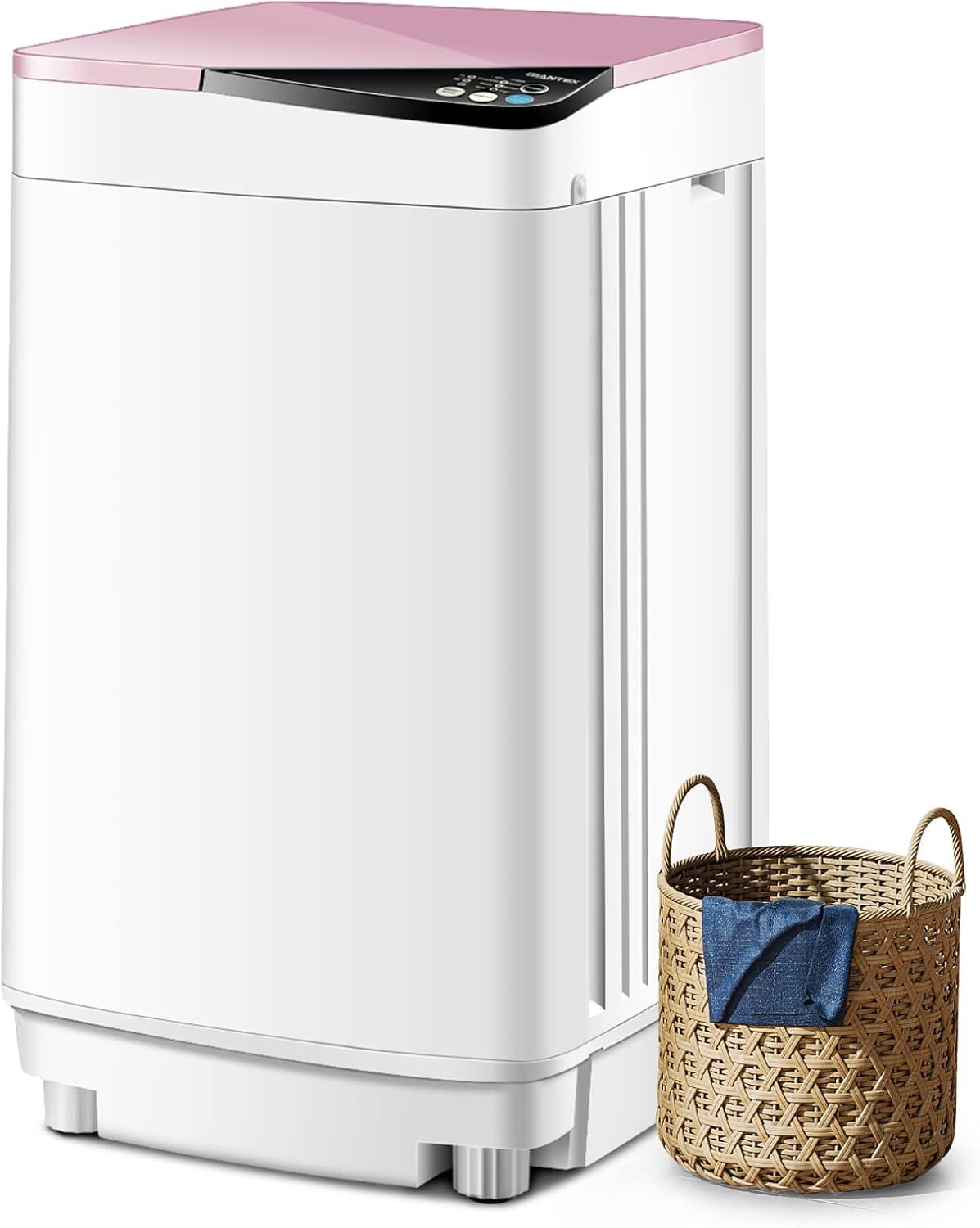 COSTWAY Portable Washing Machine with 7.7lbs Capacity for Easy Laundry