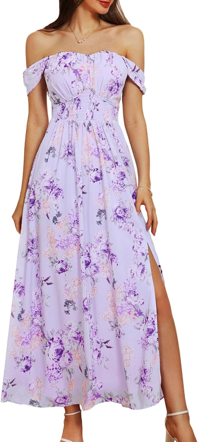 GRACE KARIN Women's Summer Floral Print Maxi Dress for All Occasions