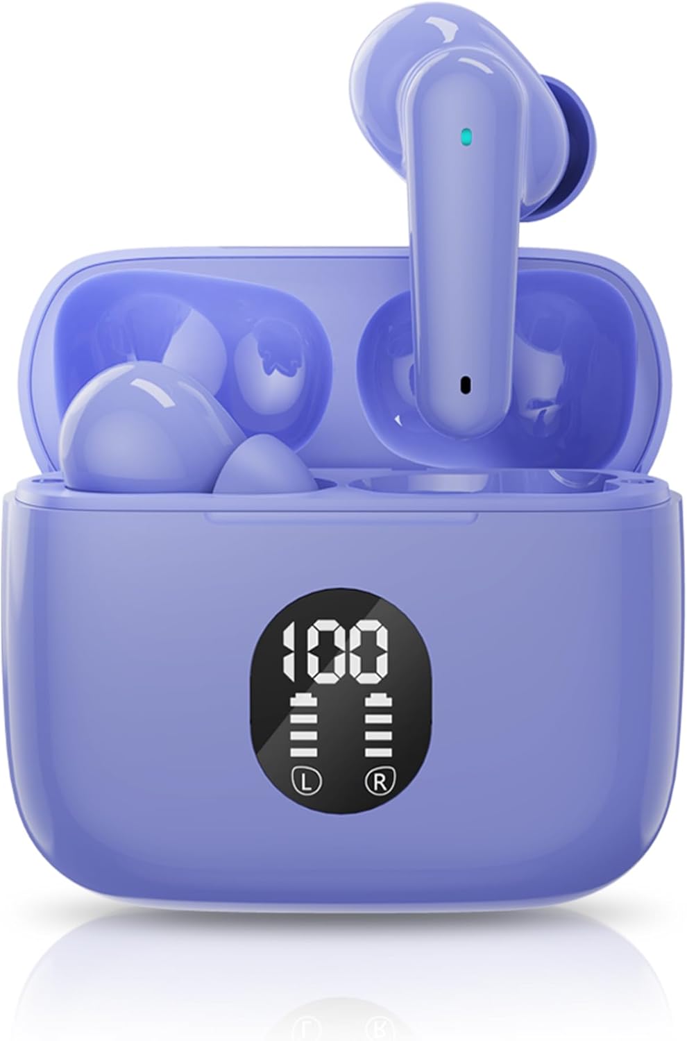 MyJoy Purple Sweatproof Bluetooth Earbuds-7H Playtime