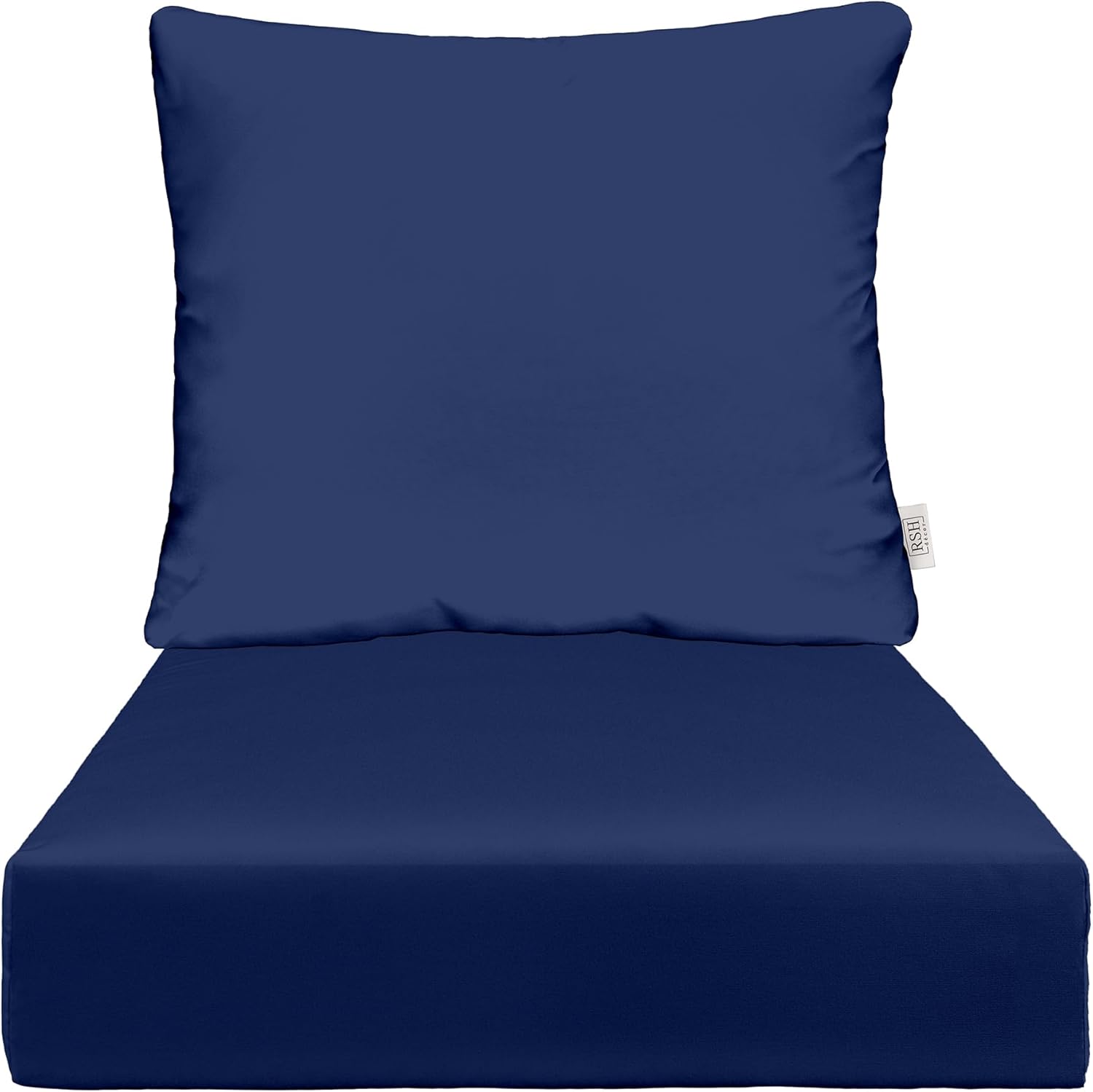 RSH DECOR Indoor Outdoor Deep Seating Chair Cushion with Pillow Back