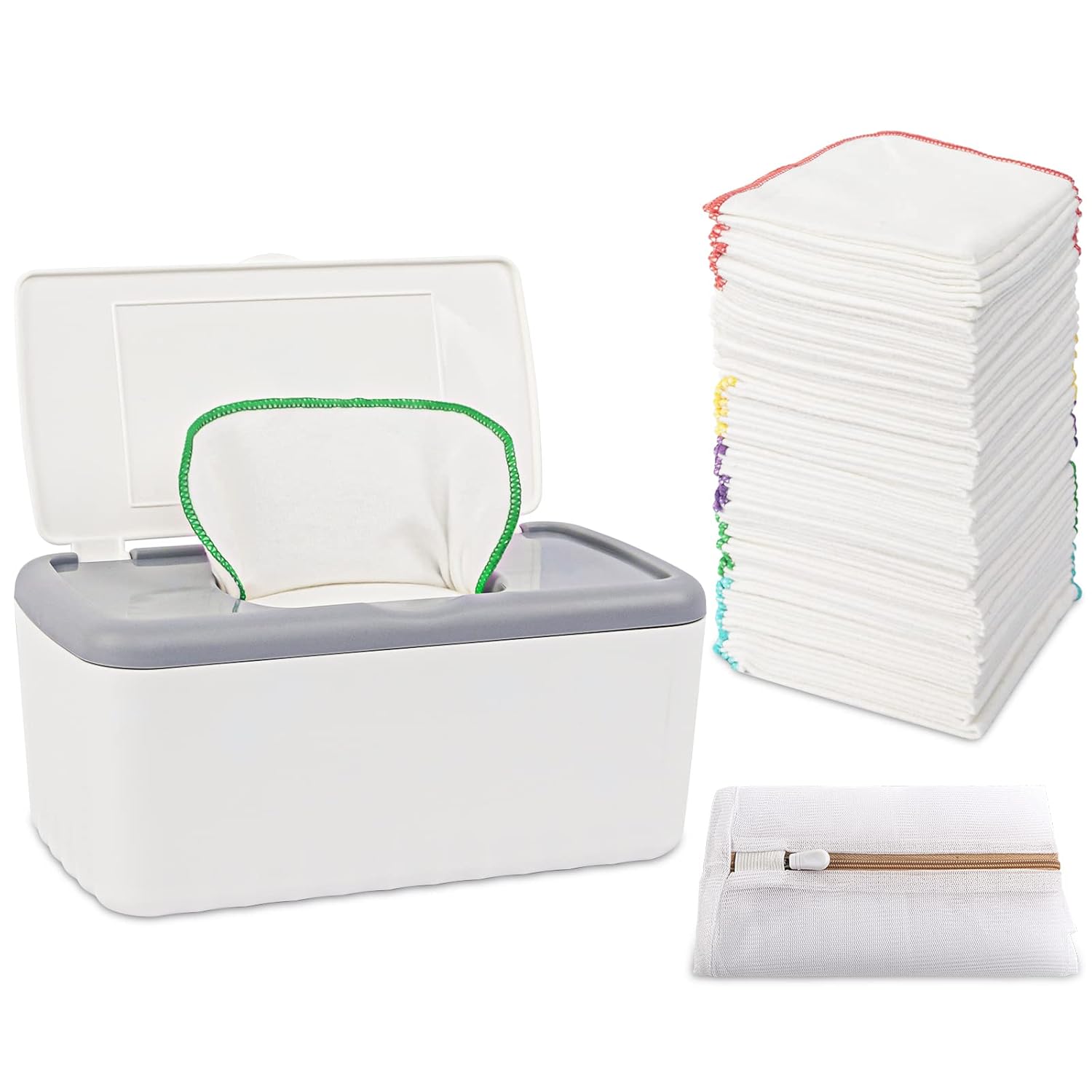 Reusable Flannel Baby Wipes - Gentle Cleanse & Eco-Friendly