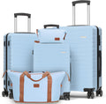 Reliable 5 Piece Travel Luggage Set with Spinner Wheels for Adventures