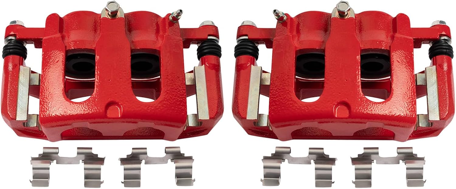 TRQ Front Performance Brake Caliper Set for Ford Explorer Flex Taurus